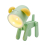 LED-Tier Green Dog