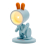 LED-Tier Blue Rabbit mit Sockel